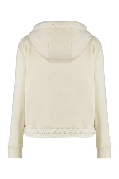 Moncler Full-zip Hoodie In Neutral