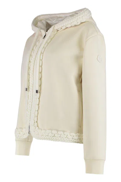 Moncler Full-zip Hoodie In Neutral
