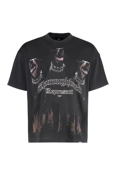 Represent Men's Thoroughbred T-shirt In Black