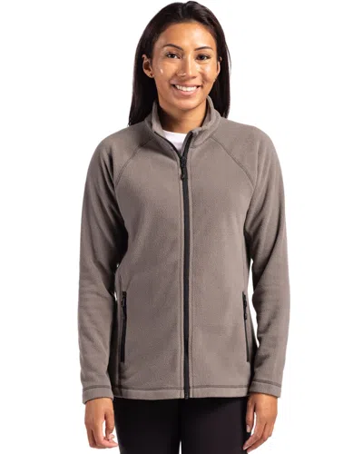 Clique Powder Fleece Full Zip Womens Jacket In Brown