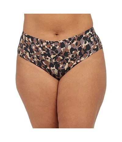 Spanx Underwear Womens Regular Brushed Camouflage Undie-tectable Brief Jdm365 In Brown