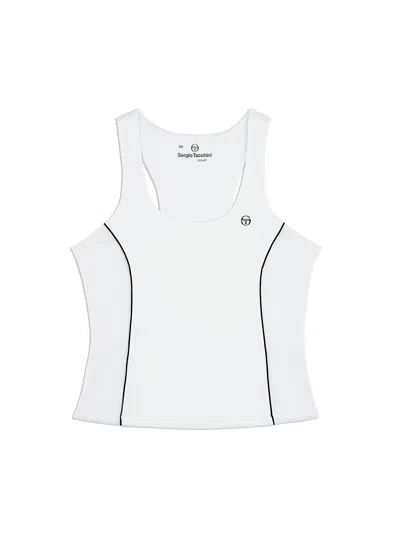 Sergio Tacchini Tessa Scoop Neck Tank In White