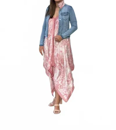 Stacy Bradley Women's The Light Denim Jacket In Pink Toile In Multi