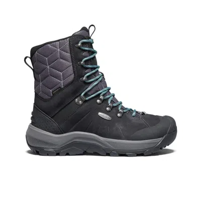Keen Revel Iv High Polar 1023622 Women's Black Leather Snow Boots Gbnc1290 In Multi