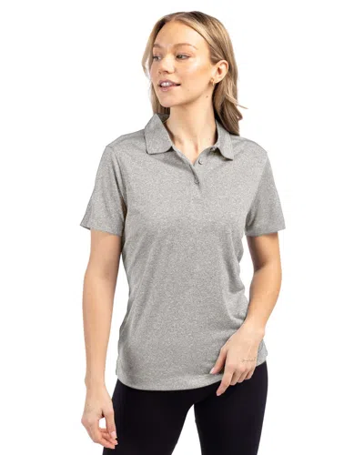 Clique Charge Active Womens Short Sleeve Polo In Gray