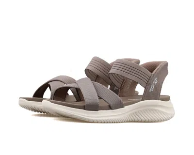 Skechers Ultra Flex 3.0 - Never Better9975-dktp Womentaupe Sandal Gal645 In Gray