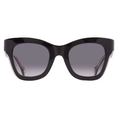 Carolina Herrera Dark Grey Shaded Square Ladies Sunglasses Ch 0015/s 008a/9o 50 In Black