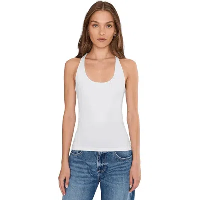 Free People Clean Lines Tank Top Womens White Seamless Racerback Kfc144 In White