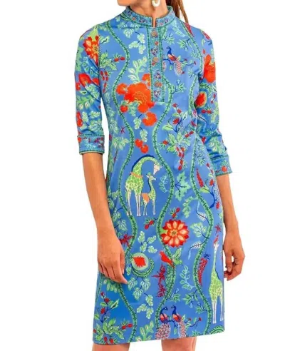 Gretchen Scott Jungle Symphony Mandarin Dress In Brights In Multi
