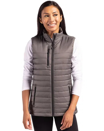 Clique Valhalla Full Zip Womens Puffer Vest In Brown