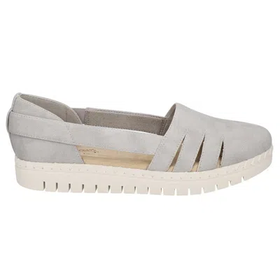 Easy Street Women's Bugsy Comfort Slip-on Flats In Gray