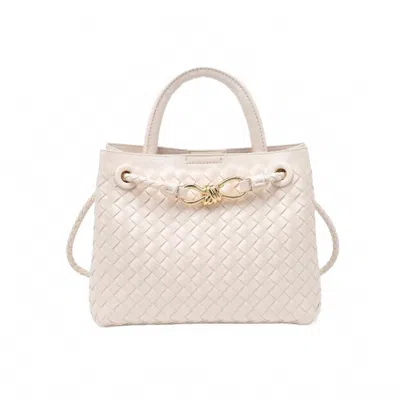 Urban Expressions Women's Blakely Woven Crossbody Bag In Ivory In Multi