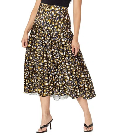 Little Mistress Garnet Skirt Women Multi Pleated Tiered Ruffle Flared Jdm1647 In Multi