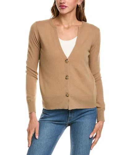 Philosophy Di Lorenzo Serafini Philosophy Split V-neck Cashmere Cardigan In Brown