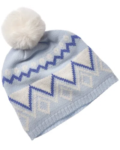 Hannah Rose Fairisle Cashmere Hat In Multi