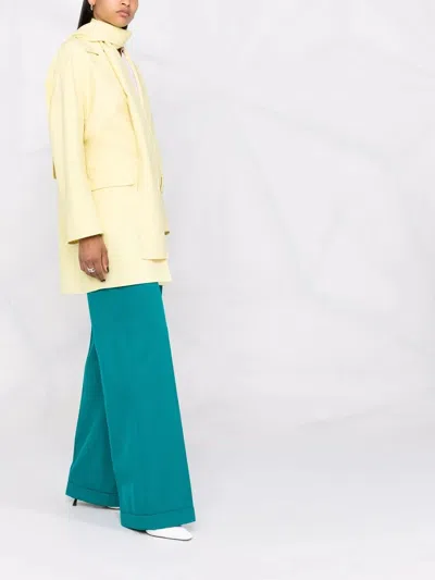 Ferragamo Coat In Yellow