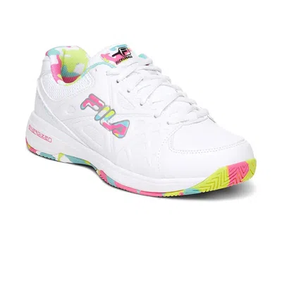 Fila Double Bounce 3 5pm00605-199 Sneaker Women's White Pickleball Shoes Acad149 In White