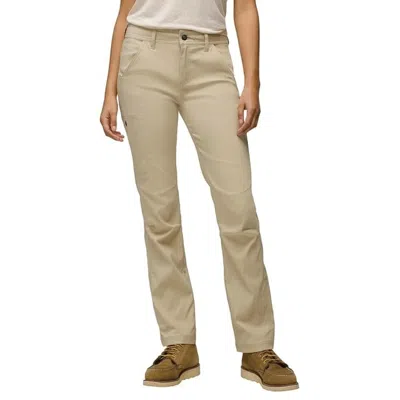 Prana Stretch Zion Pants Womens Sandstone Mid-rise Straight Leg Causal Gbo508 In Neutral