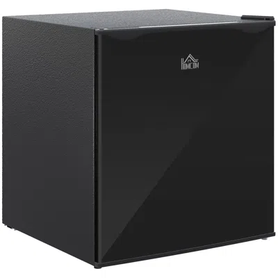 Homcom 1.1 Cu. Ft Mini Upright Freezer Countertop With Removable Shelves Reversible Door For Home Dorm Blac In Black
