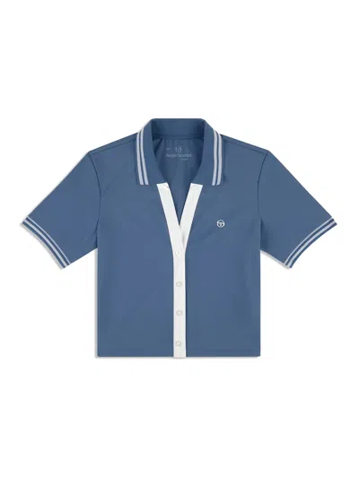 Sergio Tacchini Idalia Cropped Polo In Multi