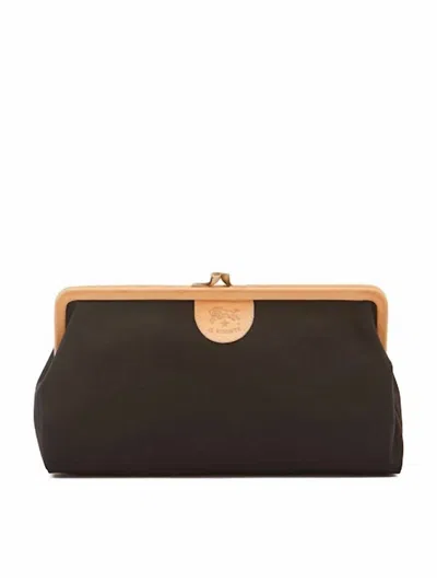 Il Bisonte Women's Manuela Clutch Bag In Nero/naturale In Multi
