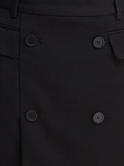 Balenciaga Viscose And Wool Twill Miniskirt