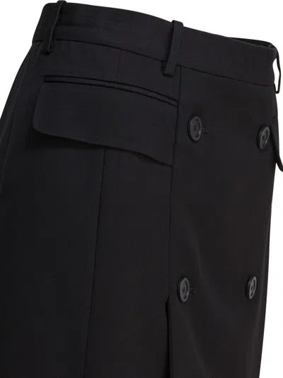 Balenciaga Viscose And Wool Twill Miniskirt