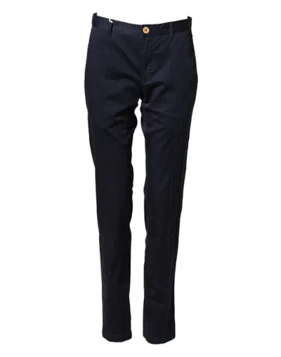 Pre-owned Domenico Tagliente Cotton Skinny Men Trouser Men's Pants () In Blue