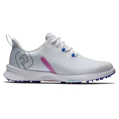 Footjoy Fuel Sport 90127 Sneaker Wowhite Pink Lace Up Golf Shoes Rhs5177 In Multi