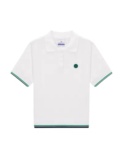 Sergio Tacchini Preppy Knit Polo In White