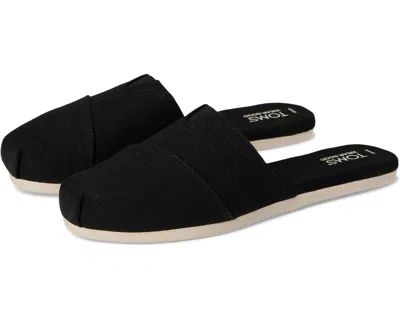 Toms Alpargata 10022156 Mule Women's Black Slip On Comfort Shoes Zogg1019 In Multi