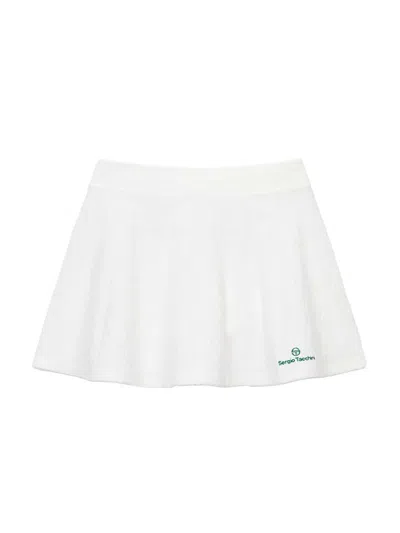 Sergio Tacchini Mc Terry Flare Skirt In White