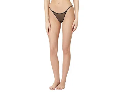 Only Hearts Whisper String Bikini Womens Black Sheer Underwear Buu805 In Brown