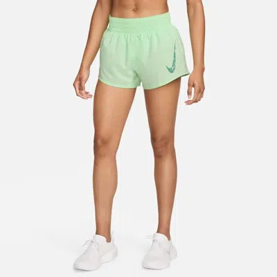 Nike One Shorts Women's Dri-fit Brief Lined Mid-rise Active Srt85 In Multi