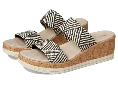 Lifestride Resort I4178f1001 Sandal Women's Us Black Raffia Wedge Heel Gal729 In Multi
