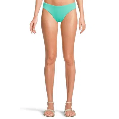 Becca Modern Edge Bottom Women's Aqua Sea Rib American Fit Swimwear Kfc106 In Blue