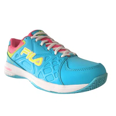 Fila Double Bounce 3 5pm00606-424 Sneakers Women's Blue Pickleball Shoes Uwu85 In Animal Print
