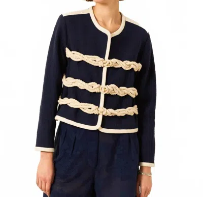 Alix Of Bohemia Rowan Deep Sea Jacket In Navy In Blue