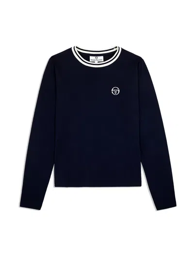 Sergio Tacchini Marina Crew Neck In Blue