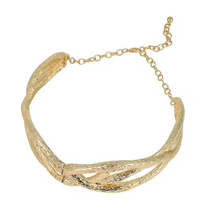 Sohi Women's The Willow Collar Necklace - California Gold In Gold