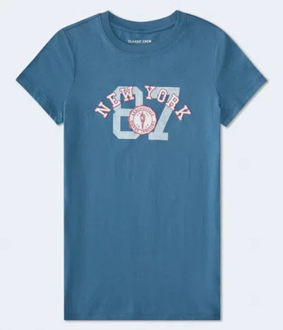Aéropostale New York 87 Crest Graphic Tee In Pink