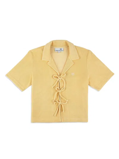 Sergio Tacchini Edda Cropped Shirt In Neutral