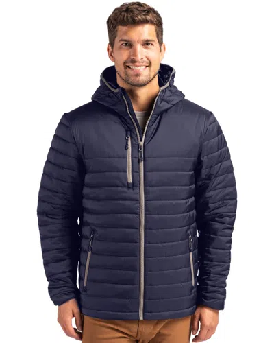 Clique Mens Water Resistant Lightweight Puffer Jacket In Blue
