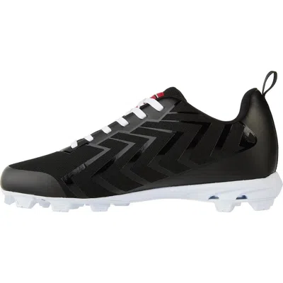 Rawlings Savage Low 174929 Men's Black White Lace Up Baseball Cleats Acad536 In Black