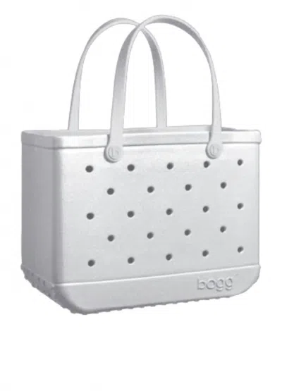 Bogg Bags Women's Original Tote Bags In Ice Shimmer In White