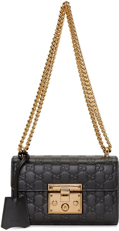 Shop Gucci Black Small Padlock Bag