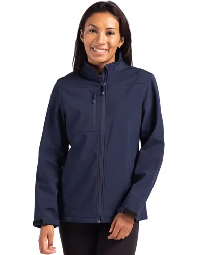 Clique Tempest Waterproof Full Zip Womens Softshell Jacket In Blue
