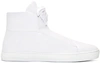 VERSACE White Leather Medusa High-Top Sneakers