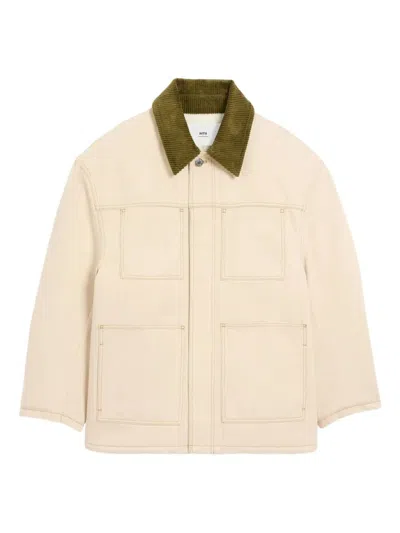 Ami Alexandre Mattiussi Ami Paris 'worker' Jacket In White