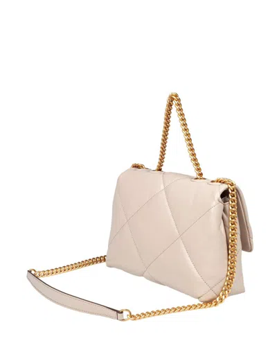 Tory Burch Leather Shoulder Bag In Gray